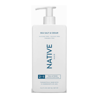 Native Hair 2in1 Shampoo & Conditioner Sea Salt & Cedar