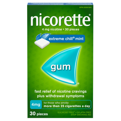 Nicorette Nicotine Gum Extreme Chill 4mg