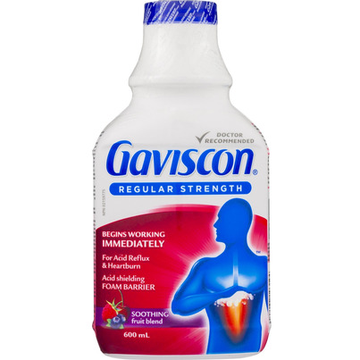 Gaviscon Regular Strength Liquid Fruit Blend