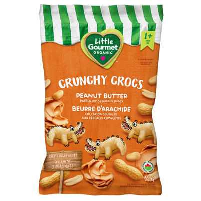 Little Gourmet Organic Crunchy Crocs Peanut Butter