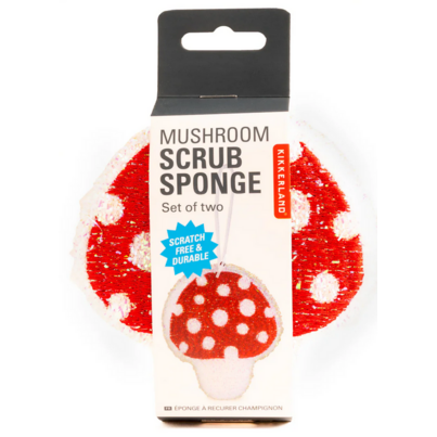 Kikkerland Mushroom Scrub Sponges