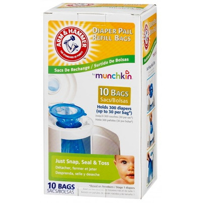 Buy Munchkin Arm & Hammer Diaper Pail Refill Bags 10 Pack