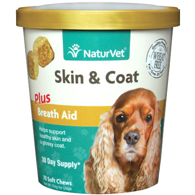 Naturvet Skin & Coat Plus Breath Aid Soft Chews
