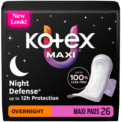 U by KOTEX Core Maxi Winged Overnight Pads