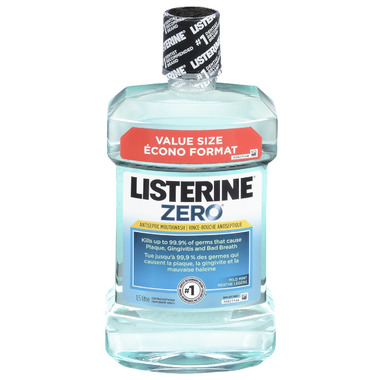 Listerine zero alcohol mouthwash