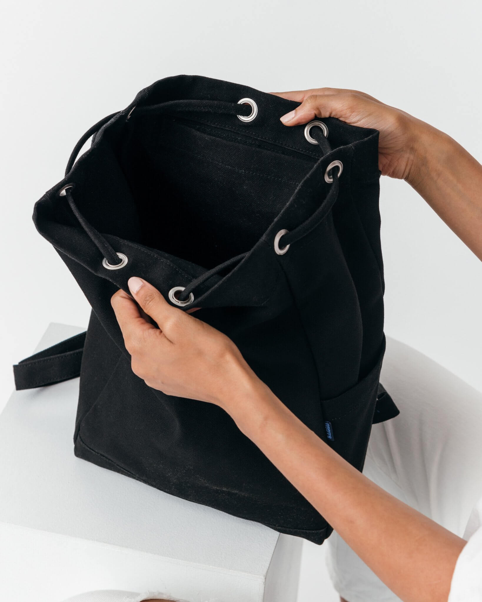 Buy Baggu Drawstring Backpack in Black at Well.ca | Free Shipping $35 ...