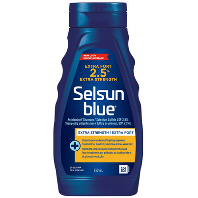 Selsun Blue Extra Strength 2.5% Selenium Sulfide Lotion Shampoo