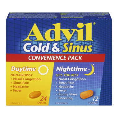 Advil Cold & Sinus Daytime & Nighttime Convenience Pack Advil Cold & Sinus Daytime & Nighttime Convenience Pack