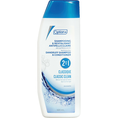 Option+ Dandruff Shampoo & Conditioner 2in1 Classic Clean
