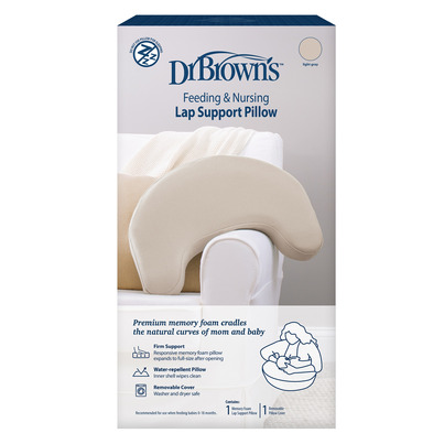 Dr. Brown's Feeding & Nursing Lap Support Pillow Light Grey