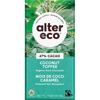 Alter Eco Dark Organic Chocolate Coconut Toffee