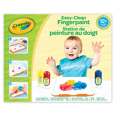 Crayola Easy-Clean Fingerpaint Set