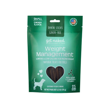 Natural Polymer Int. Get Naked Weight Management Small Chew Sticks for Dogs Natural Polymer Int. Get Naked Weight Management Small Chew Sticks for Dogs