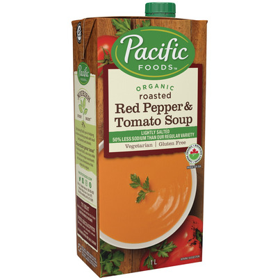 Pacific Organic Roasted Red Pepper & Tomato Soup Lightly Salted