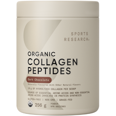 Sports Research Organic Collagen Peptides Dark Chocolate