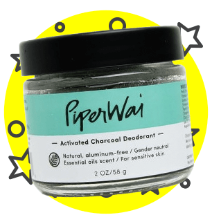 PiperWai Activated Charcoal Natural Deodorant