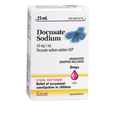 Buy Rougier Docusate Sodium Drops Children 25 ml Online in Canada