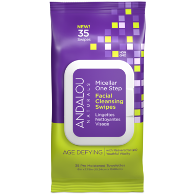 Andalou Naturals Age Defying Micellar One Step Facial Cleansing Swipes Andalou Naturals Age Defying Micellar One Step Facial Cleansing Swipes