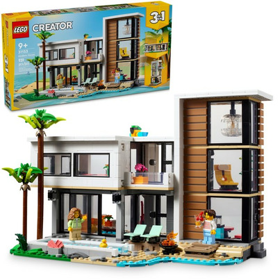 LEGO Creator 3 in 1 Modern House Toy Playset and Art Building Set for Kids