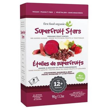First Food Organics Superfruit Stars Strawberry, Rhubarb & Beet First Food Organics Superfruit Stars Strawberry, Rhubarb & Beet