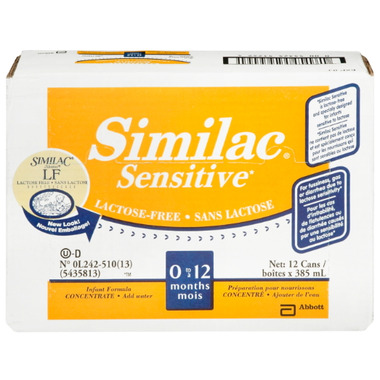 Similac Sensitive Concentrated Lactose-Free Liquid Formula Similac Sensitive Concentrated Lactose-Free Liquid Formula