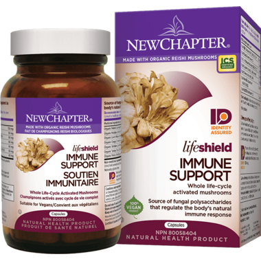 New Chapter LifeShield Immune Support Whole Life-Cycle Activated Mushrooms New Chapter LifeShield Immune Support Whole Life-Cycle Activated Mushrooms