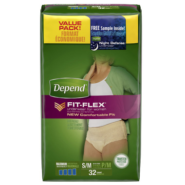 Depend for Women Underwear with FIT-FLEX Protection SM/MED Depend for Women Underwear with FIT-FLEX Protection SM/MED