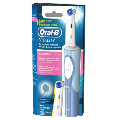 oral b vitality toothbrush sensitive