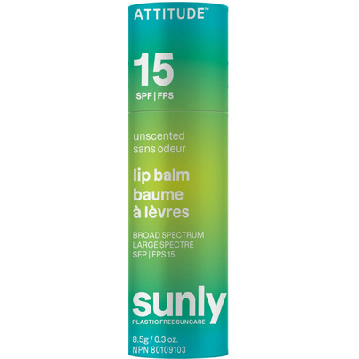 ATTITUDE Sunly Tinted Lip Balm SPF15 Unscented