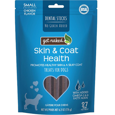 NPIC Get Naked Skin And Coat Small Chew Stick Dog Treats