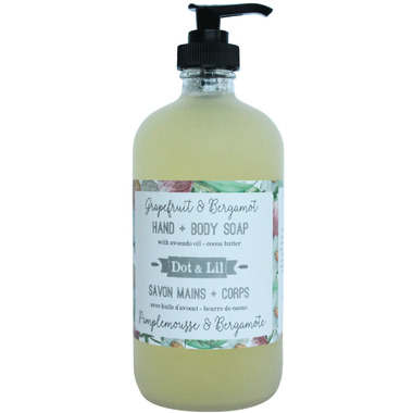 Dot & Lil Grapefruit & Bergamot Liquid Hand & Body Soap Dot & Lil Grapefruit & Bergamot Liquid Hand & Body Soap
