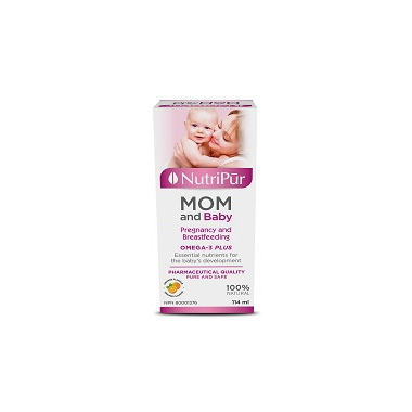 Nutripur Mom and Baby Omega-3 Plus Orange Flavour Nutripur Mom and Baby Omega-3 Plus Orange Flavour