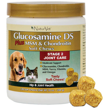 Naturvet Glucosamine DS Plus MSM & Chondroitin Soft Chews Naturvet Glucosamine DS Plus MSM & Chondroitin Soft Chews