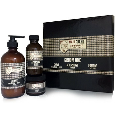 Malechemy by Cocoon Apothecary Bay Rum Groom Box Malechemy by Cocoon Apothecary Bay Rum Groom Box