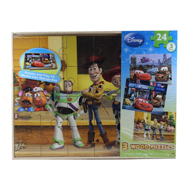 Buy Disney Pixar Wood Puzzle Pack in Storage Box at Well 