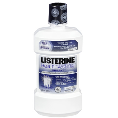 Buy Listerine Healthy White Vibrant Anti-cavity Rinse In Clean Mint At 