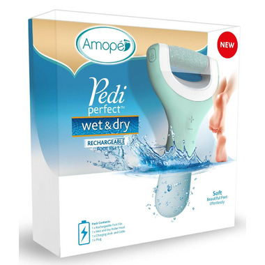 Amope Pedi Perfect Wet & Dry Rechargeable Waterproof Foot File Amope Pedi Perfect Wet & Dry Rechargeable Waterproof Foot File