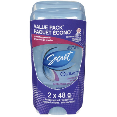 Secret Outlast Clear Gel Antiperspirant / Deodorant Value Pack Secret Outlast Clear Gel Antiperspirant / Deodorant Value Pack