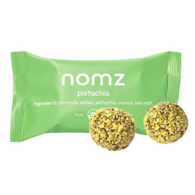 nomz Pistachio Energy Bites
