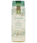 Sow Good 3-in-1 Gentle Fragrance Free Natural Shampoo, Face & Body Wash
