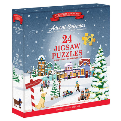 Eurographics Christmas Town Fair Advent Calendar Puzzles