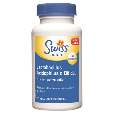 Swiss Natural Lactobacillus Acidophilus & Bifidus Swiss Natural Lactobacillus Acidophilus & Bifidus