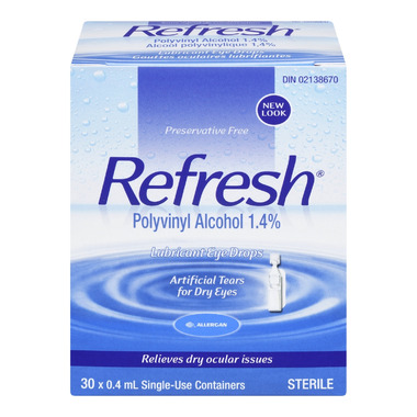 Buy Refresh Lubricant Eye Drops 30 x 0.4 mL SingleUse Containers 