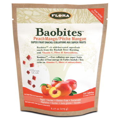Flora Baobites Super Fruit Snacks Peach Mango Flora Baobites Super Fruit Snacks Peach Mango