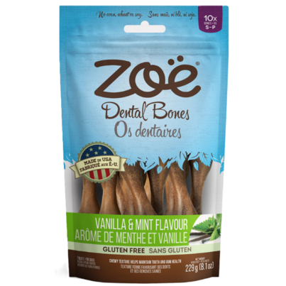 Zoe Small Dog Dental Bones Vanilla & Mint Flavour