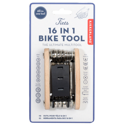 Kikkerland 16-In-1 Bike Tool