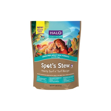 Halo Grain-Free Spot\'s Stew Hearty Surf n\' Turf Recipe Halo Grain-Free Spot\'s Stew Hearty Surf n\' Turf Recipe