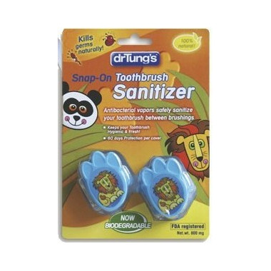 Dr. Tung\'s Kids\' Snap-On Toothbrush Sanitizers Dr. Tung\'s Kids\' Snap-On Toothbrush Sanitizers