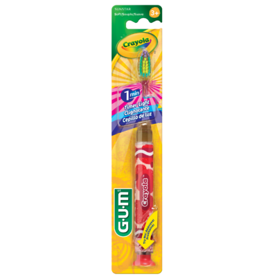 GUM Crayola KIds Timer Light Toothbrush