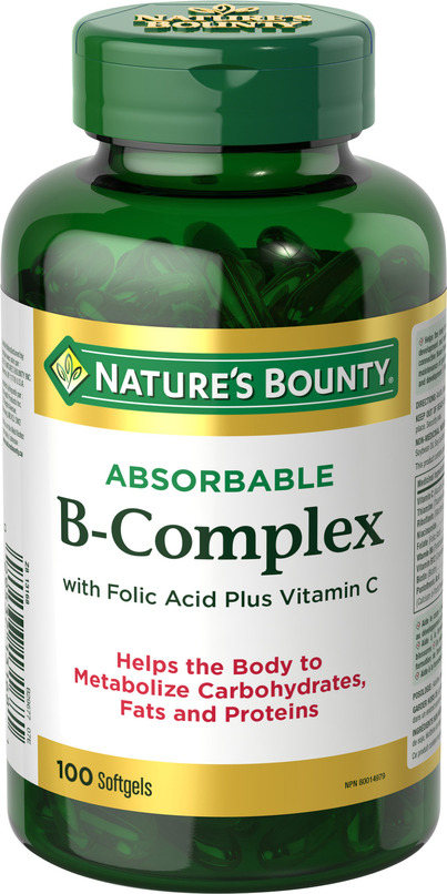 Buy Nature's Bounty Super B-Complex With Folic Acid & Vitamin C At Well ...